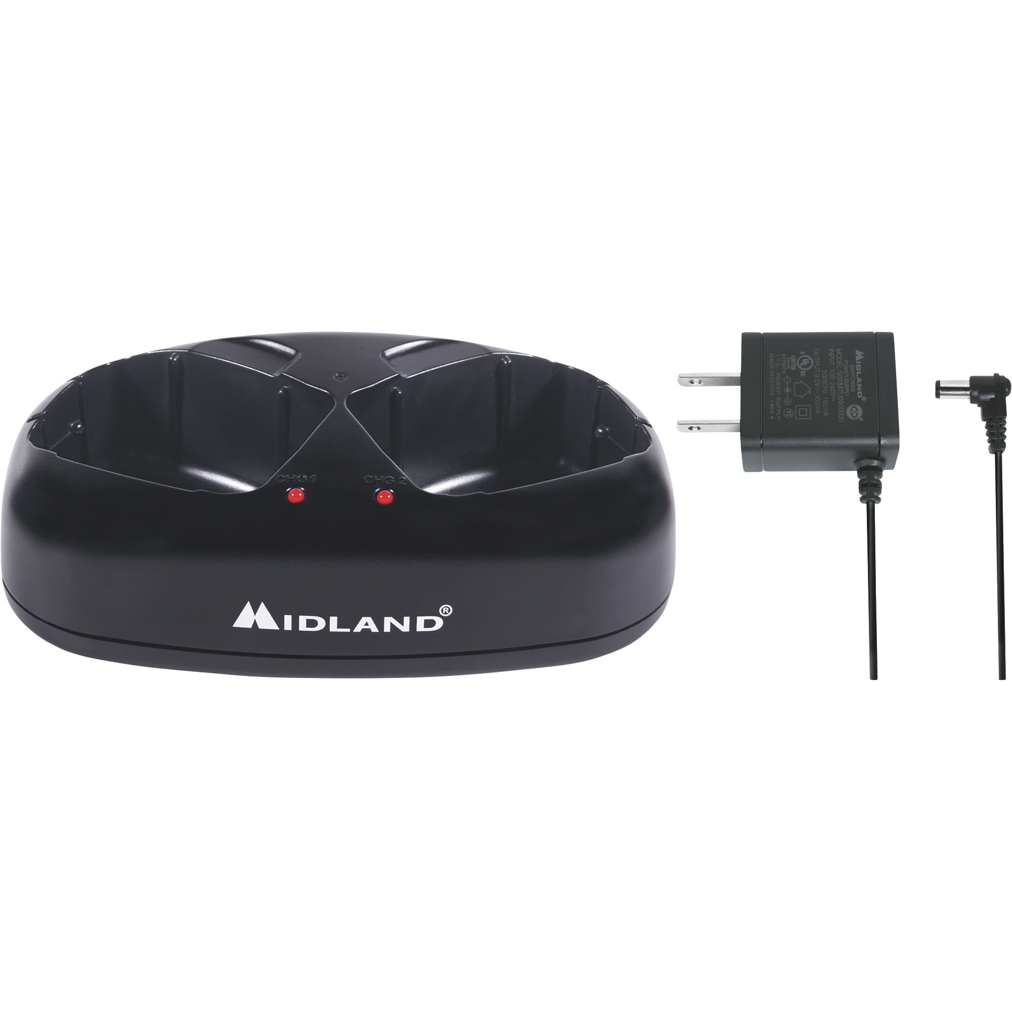 Midland Dual Desktop Dock Charger, Model# AVP10